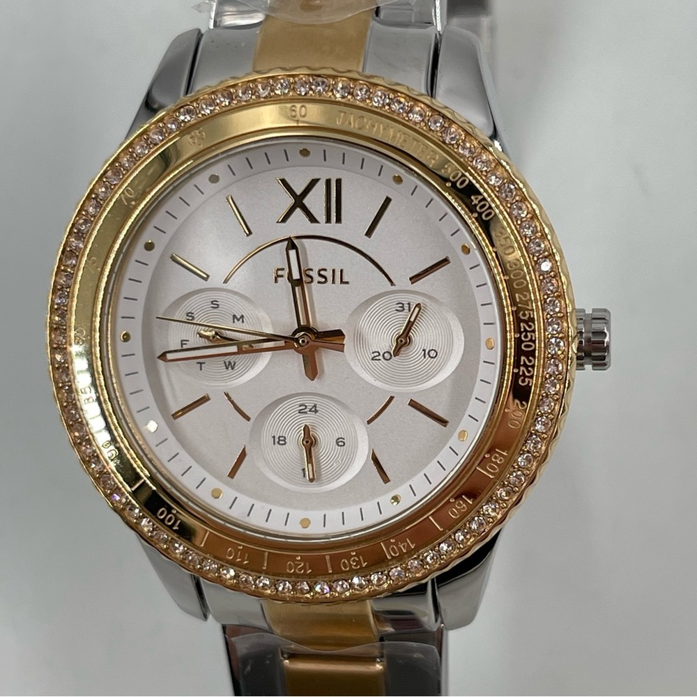 Fossil Stella Sport Women's’s Multifunction Two-Tone Stainless Steel Watch
